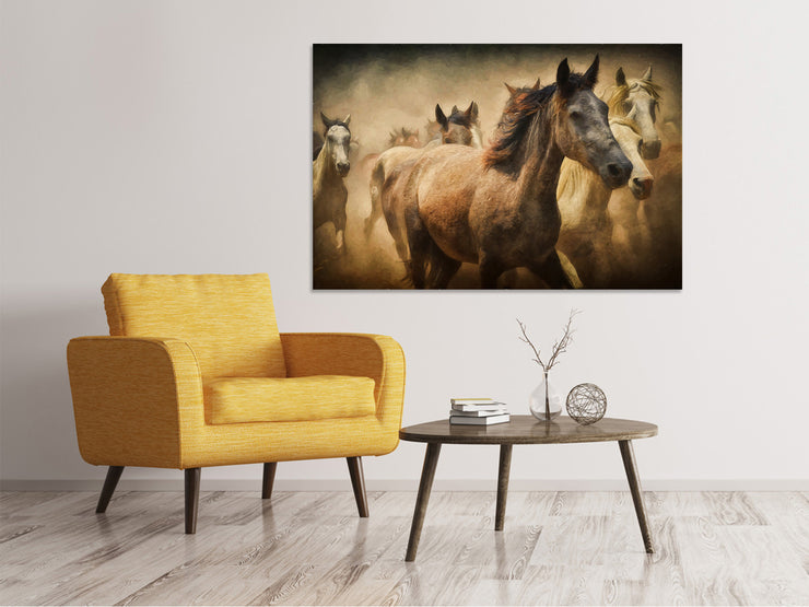 Vászonképek Painting wild horses