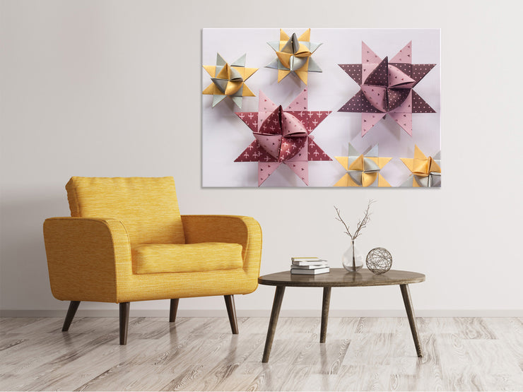 Vászonképek Origami colorful stars