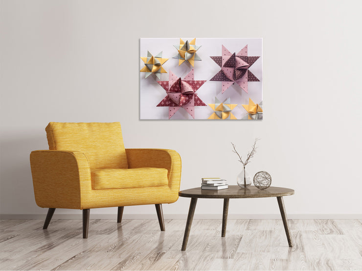 Vászonképek Origami colorful stars