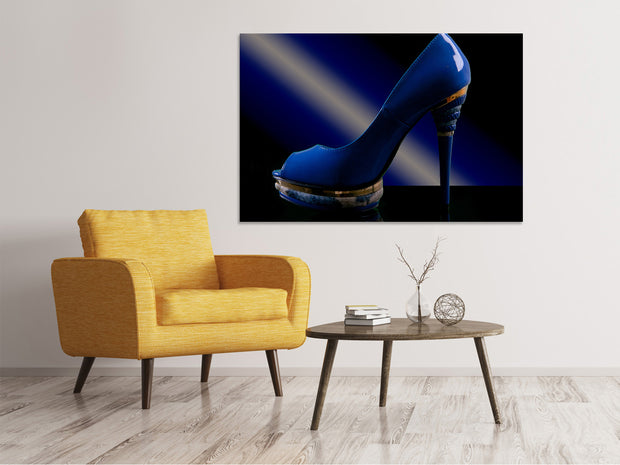 Vászonképek The blue high heel