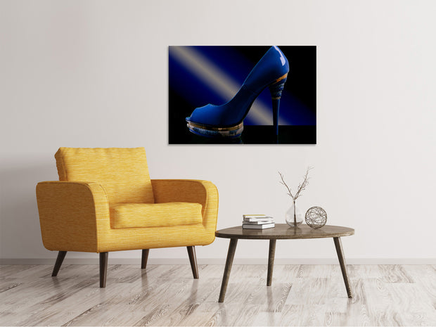 Vászonképek The blue high heel