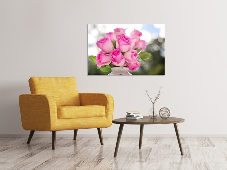 Vászonképek Bouquet of roses in pink