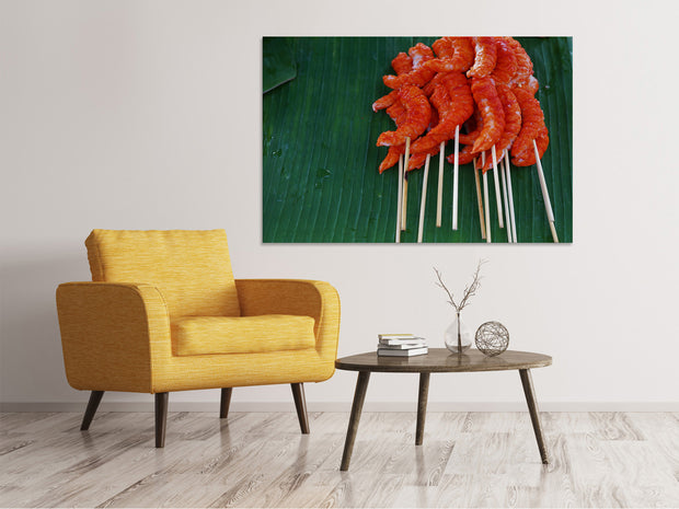 Vászonképek Shrimp kebab