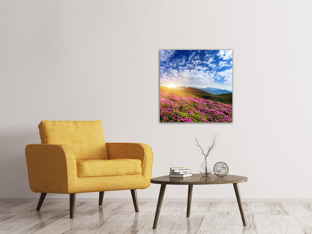 Vászonképek Flowery Mountain Landscape