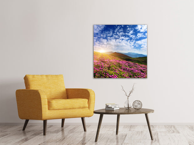 Vászonképek Flowery Mountain Landscape