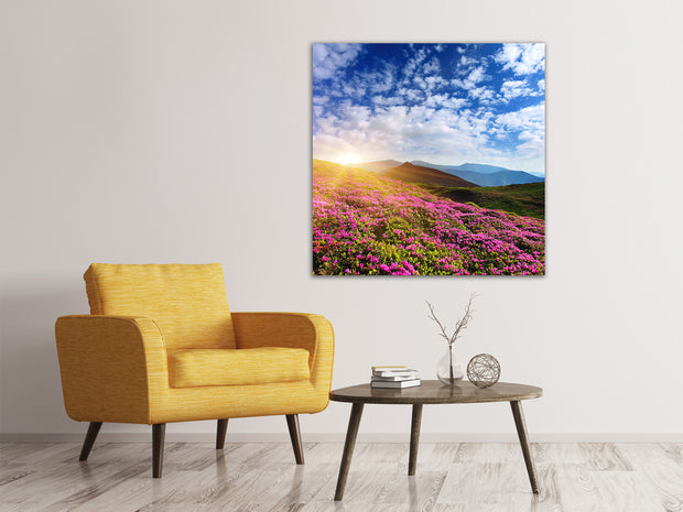 Vászonképek Flowery Mountain Landscape