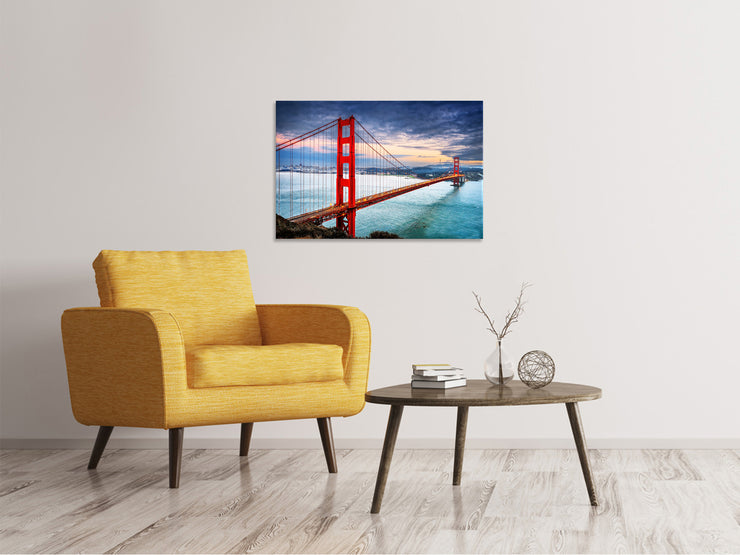 Vászonképek The Golden Gate Bridge At Sunset