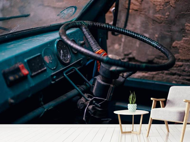 Fotótapéták Old vehicle cabin