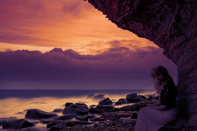 Fotótapéták Blue hour at the cliffs