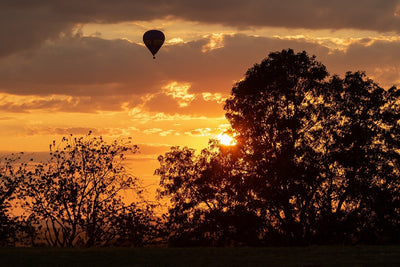 Fotótapéták Towards the sun with the hot air balloon