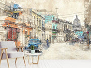 Fotótapéták Painting vintage Cuba