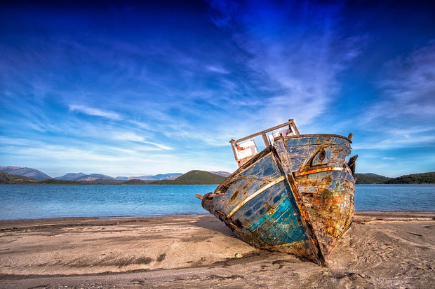 Fotótapéták Stranded boat