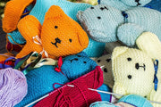 Fotótapéták Knitted Teddies