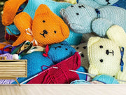 Fotótapéták Knitted Teddies