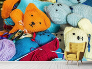 Fotótapéták Knitted Teddies