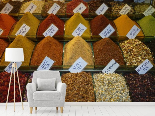 Fotótapéták Spices in the market