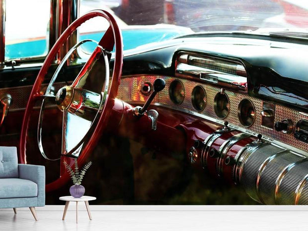 Fotótapéták Interior of a vintage car