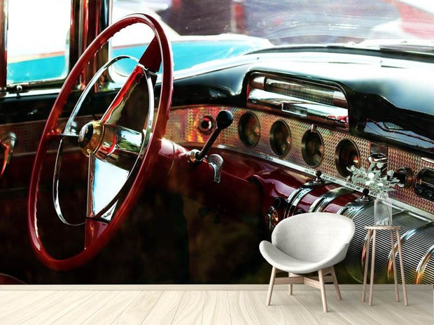 Fotótapéták Interior of a vintage car