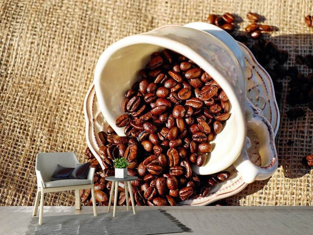 Fotótapéták Coffee beans in the cup