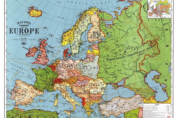 Fotótapéták Map Europe