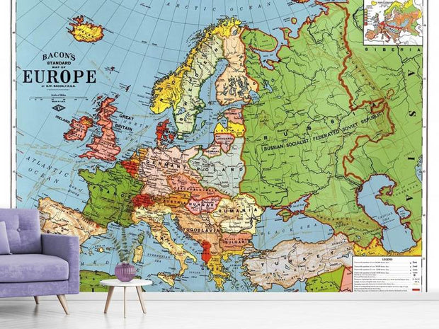 Fotótapéták Map Europe