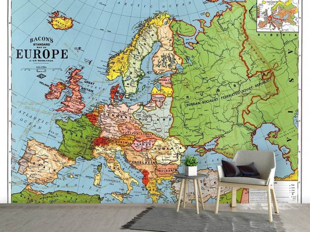 Fotótapéták Map Europe