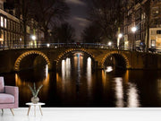 Fotótapéták At night in Amsterdam