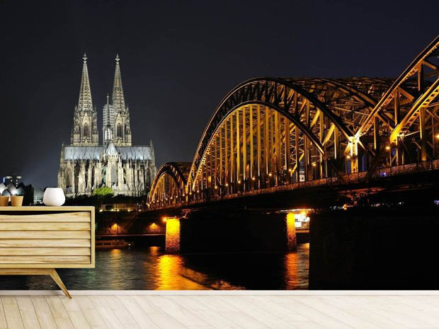 Fotótapéták At night in Cologne