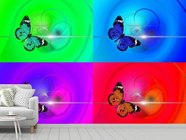 Fotótapéták Pop Art Colorful Butterfly