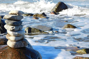 Fotótapéták Stone pile at the sea