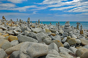 Fotótapéták Many stacks of stones