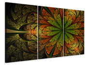 3 darab Vászonképek Abstract Floral Pattern