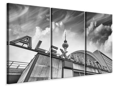 3 darab Vászonképek Alexanderplatz