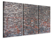 3 darab Vászonképek Old Bricks