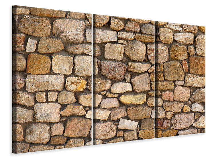 3 darab Vászonképek Old Brick