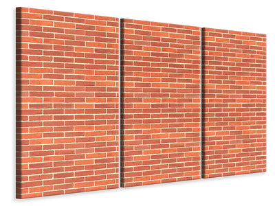 3 darab Vászonképek Bricks