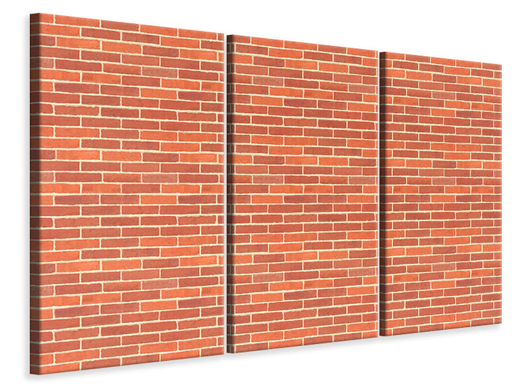 3 darab Vászonképek Bricks