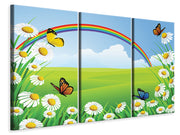 3 darab Vászonképek The Colorful Rainbow