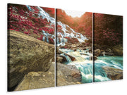3 darab Vászonképek Exotic Waterfall