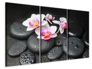 3 darab Vászonképek Feng Shui Orchid Zen