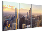 3 darab Vászonképek Skyline Chicago
