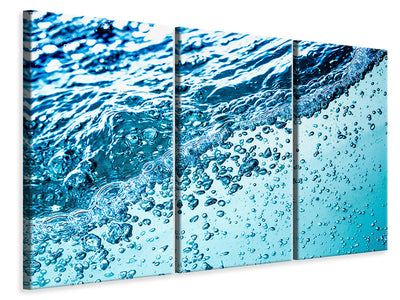 3 darab Vászonképek Water In Motion