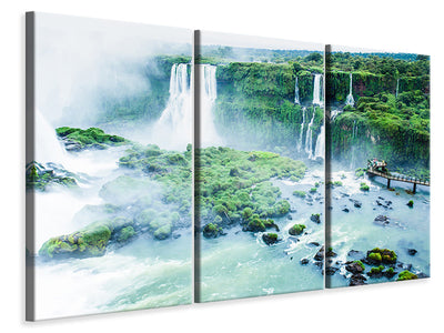 3 darab Vászonképek Waterfalls