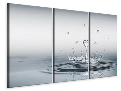 3 darab Vászonképek Water Figure