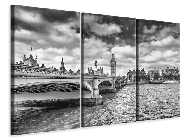 3 darab Vászonképek Westminster Bridge