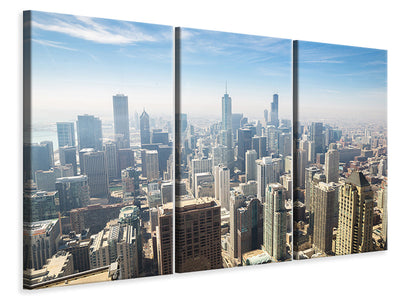 3 darab Vászonképek Skyscraper Chicago