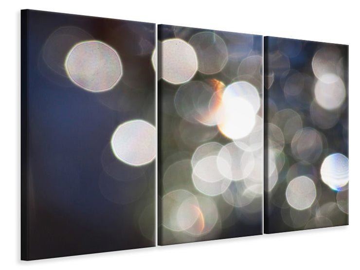 3 darab Vászonképek Abstract light dots