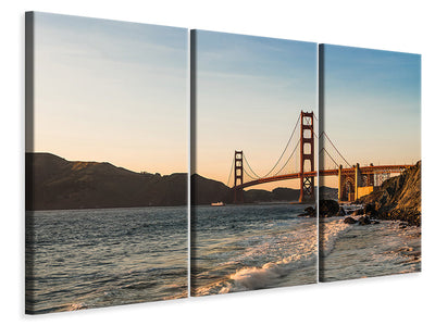 3 darab Vászonképek At the Golden Gate Bridge