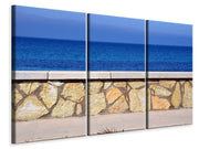 3 darab Vászonképek At the beach promenade