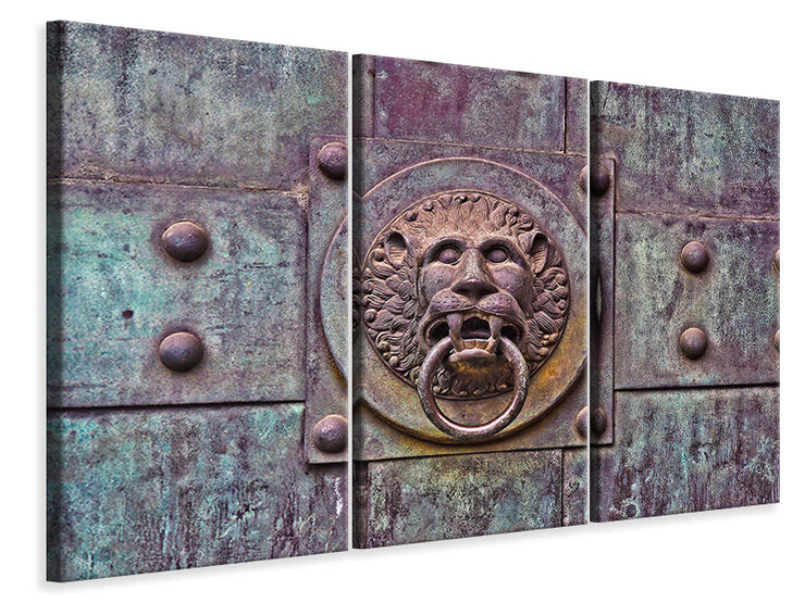 3 darab Vászonképek Antique door knocker XL